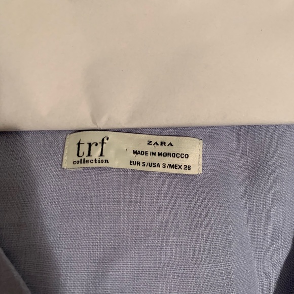 Zara TRF collection blue shirt - Picture 3 of 3
